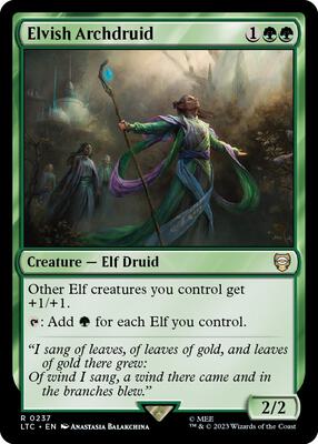 Elvish Archdruid card from Commander: The Lord of the Rings: Tales of Middle-earth