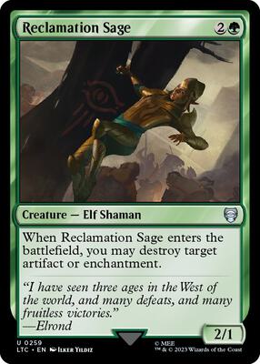 Reclamation Sage card from Commander: The Lord of the Rings: Tales of Middle-earth
