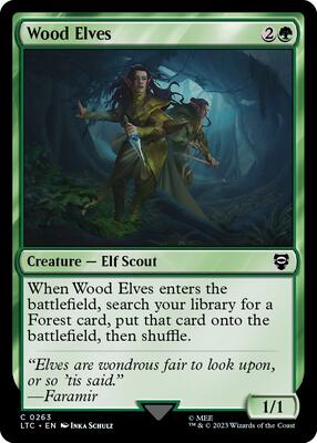 Wood Elves card from Commander: The Lord of the Rings: Tales of Middle-earth