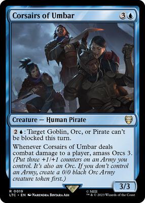 Corsairs of Umbar card from Commander: The Lord of the Rings: Tales of Middle-earth