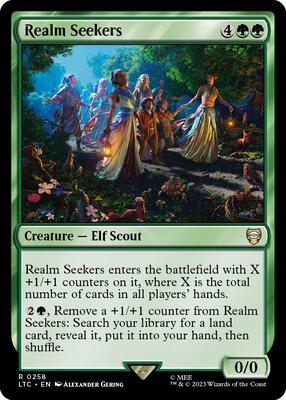 Realm Seekers card from Commander: The Lord of the Rings: Tales of Middle-earth