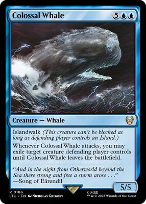 Colossal Whale card from Commander: The Lord of the Rings: Tales of Middle-earth