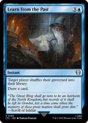 Learn from the Past card from Commander: The Lord of the Rings: Tales of Middle-earth