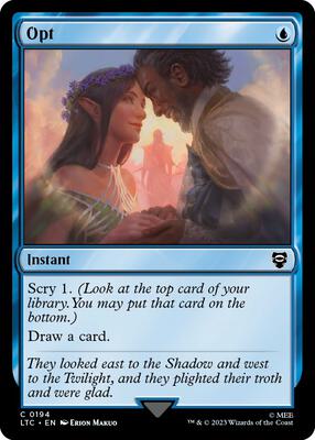 Opt card from Commander: The Lord of the Rings: Tales of Middle-earth