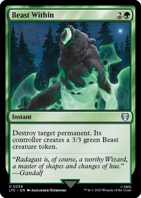 Beast Within card from Commander: The Lord of the Rings: Tales of Middle-earth