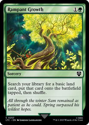 Rampant Growth card from Commander: The Lord of the Rings: Tales of Middle-earth