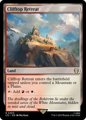 Clifftop Retreat card from Commander: The Lord of the Rings: Tales of Middle-earth