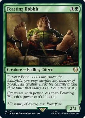 Feasting Hobbit card from Commander: The Lord of the Rings: Tales of Middle-earth