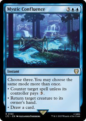 Mystic Confluence card from Commander: The Lord of the Rings: Tales of Middle-earth