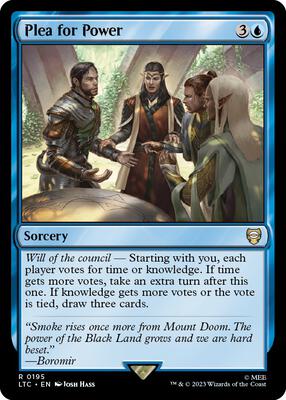Plea for Power card from Commander: The Lord of the Rings: Tales of Middle-earth
