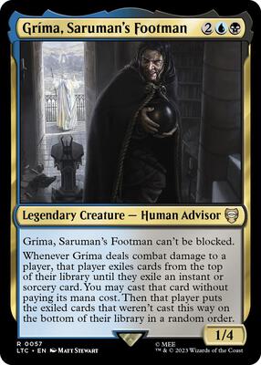 Grima, Saruman's Footman card from Commander: The Lord of the Rings: Tales of Middle-earth