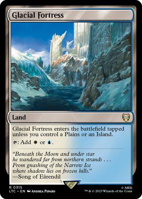 Glacial Fortress card from Commander: The Lord of the Rings: Tales of Middle-earth