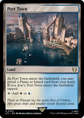 Port Town card from Commander: The Lord of the Rings: Tales of Middle-earth