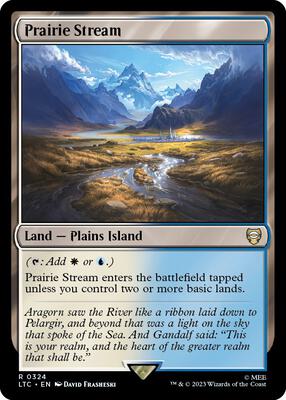 Prairie Stream card from Commander: The Lord of the Rings: Tales of Middle-earth