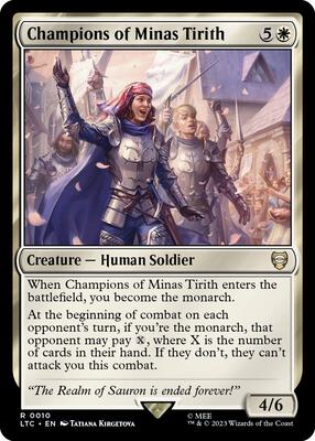 Champions of Minas Tirith card from Commander: The Lord of the Rings: Tales of Middle-earth