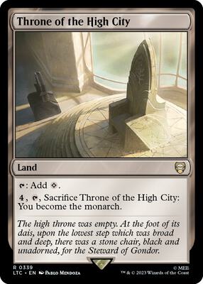 Throne of the High City card from Commander: The Lord of the Rings: Tales of Middle-earth