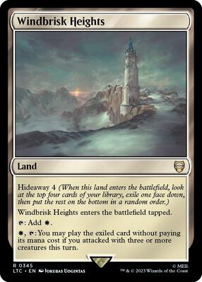 Windbrisk Heights card from Commander: The Lord of the Rings: Tales of Middle-earth