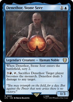 Denethor, Stone Seer card from Commander: The Lord of the Rings: Tales of Middle-earth