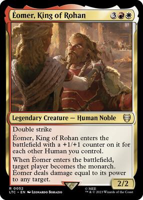Eomer, King of Rohan card from Commander: The Lord of the Rings: Tales of Middle-earth
