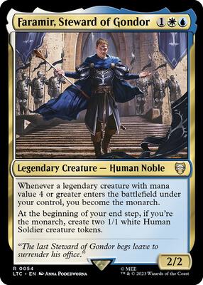 Faramir, Steward of Gondor card from Commander: The Lord of the Rings: Tales of Middle-earth