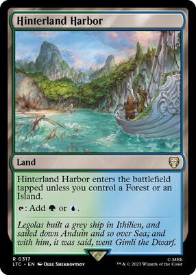 Hinterland Harbor card from Commander: The Lord of the Rings: Tales of Middle-earth