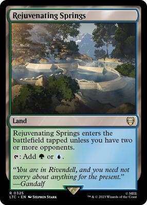 Rejuvenating Springs card from Commander: The Lord of the Rings: Tales of Middle-earth