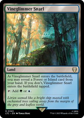 Vineglimmer Snarl card from Commander: The Lord of the Rings: Tales of Middle-earth