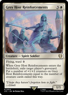 Grey Host Reinforcements card from Commander: The Lord of the Rings: Tales of Middle-earth