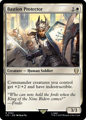 Bastion Protector card from Commander: The Lord of the Rings: Tales of Middle-earth