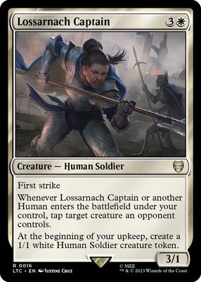 Lossarnach Captain card from Commander: The Lord of the Rings: Tales of Middle-earth