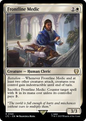 Frontline Medic card from Commander: The Lord of the Rings: Tales of Middle-earth