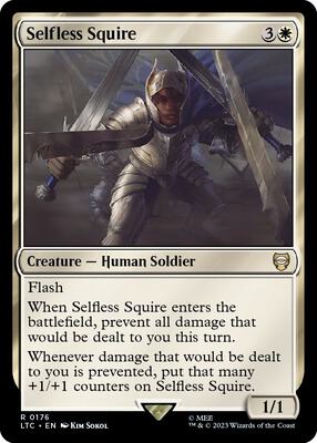 Selfless Squire card from Commander: The Lord of the Rings: Tales of Middle-earth