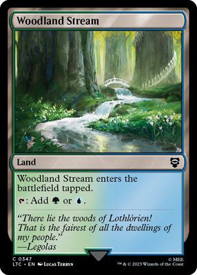 Woodland Stream card from Commander: The Lord of the Rings: Tales of Middle-earth