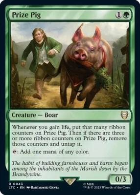 Prize Pig card from Commander: The Lord of the Rings: Tales of Middle-earth
