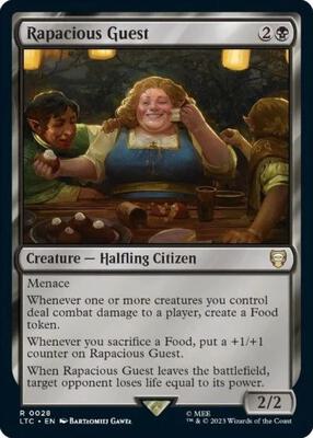 Rapacious Guest card from Commander: The Lord of the Rings: Tales of Middle-earth