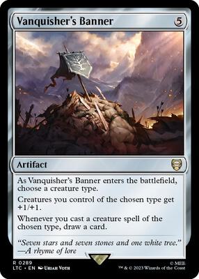 Vanquisher's Banner card from Commander: The Lord of the Rings: Tales of Middle-earth