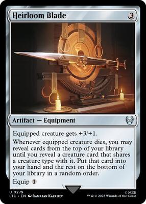 Heirloom Blade card from Commander: The Lord of the Rings: Tales of Middle-earth