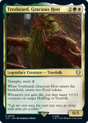 Treebeard, Gracious Host card from Commander: The Lord of the Rings: Tales of Middle-earth