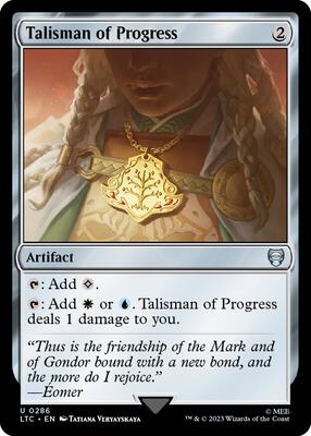Talisman of Progress card from Commander: The Lord of the Rings: Tales of Middle-earth