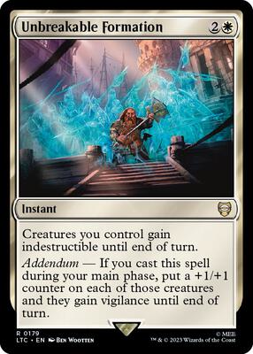 Unbreakable Formation card from Commander: The Lord of the Rings: Tales of Middle-earth