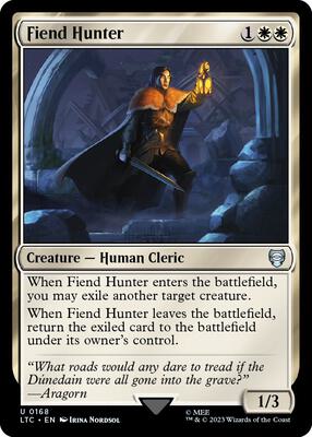 Fiend Hunter card from Commander: The Lord of the Rings: Tales of Middle-earth