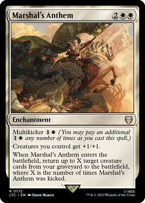Marshal's Anthem card from Commander: The Lord of the Rings: Tales of Middle-earth