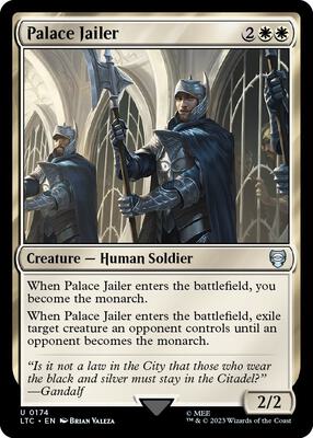 Palace Jailer card from Commander: The Lord of the Rings: Tales of Middle-earth