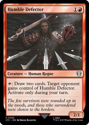 Humble Defector card from Commander: The Lord of the Rings: Tales of Middle-earth