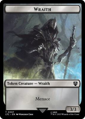 Wraith // Food (0011) Double-Sided Token card from Commander: The Lord of the Rings: Tales of Middle-earth