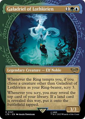 Galadriel of Lothlorien (Showcase) card from Universes Beyond: The Lord of the Rings: Tales of Middle-earth