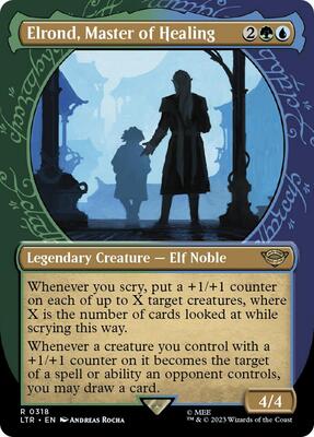 Elrond, Master of Healing (Showcase) card from Universes Beyond: The Lord of the Rings: Tales of Middle-earth