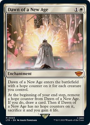 Dawn of a New Age card from Universes Beyond: The Lord of the Rings: Tales of Middle-earth