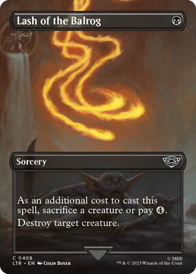 Lash of the Balrog (Borderless) card from Universes Beyond: The Lord of the Rings: Tales of Middle-earth