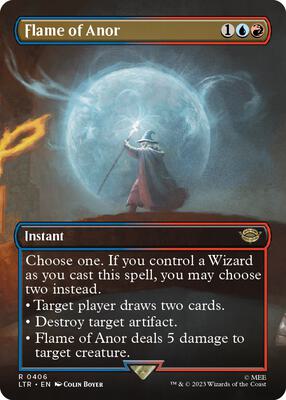 Flame of Anor (Borderless) card from Universes Beyond: The Lord of the Rings: Tales of Middle-earth